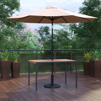 Flash Furniture XU-DG-UH3048-UB19BTN-GG Lark 3 Piece Outdoor Patio Table Set - 30